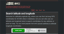 Desktop Screenshot of latitudelongitude.org